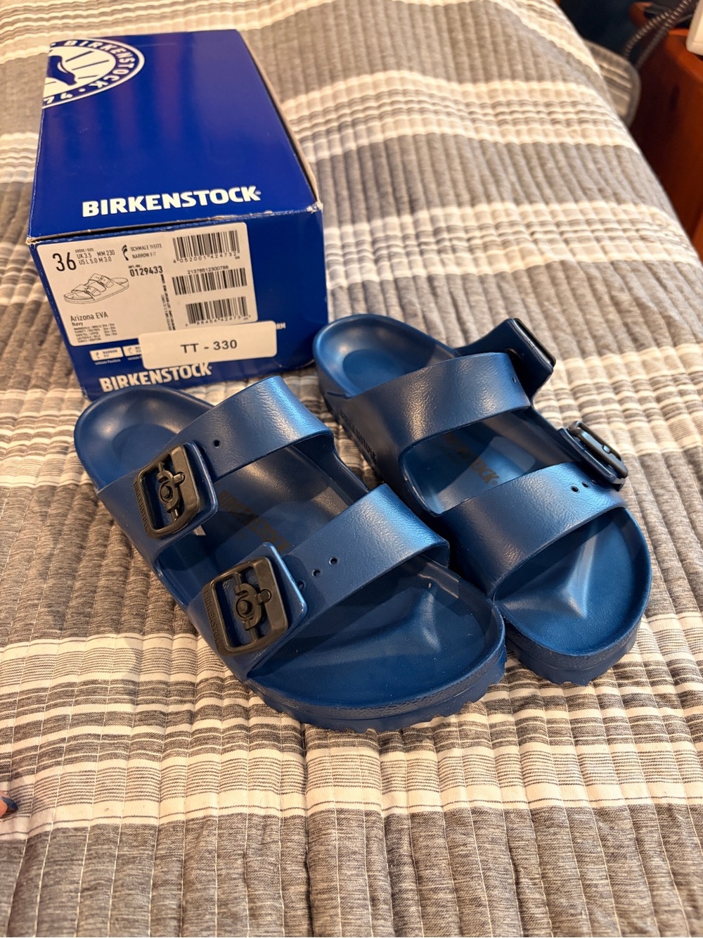 Brand New Birkenstock Arizona EVA Slide size 36, equivalent to 5 to 5.5 Sandals